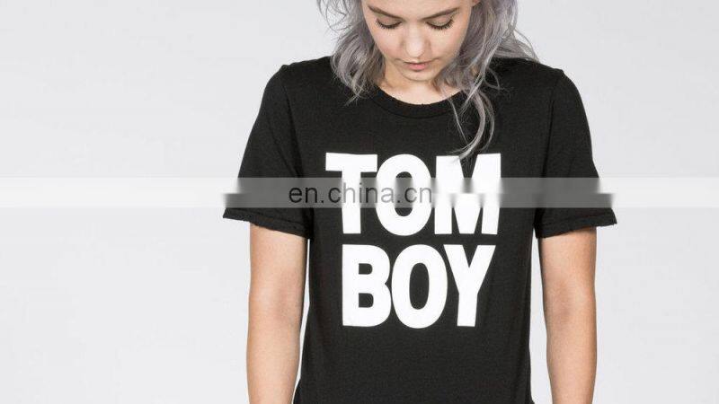 High Quality Wholesale printed t-shirts women fashion/custom sexy tshirt for charming women