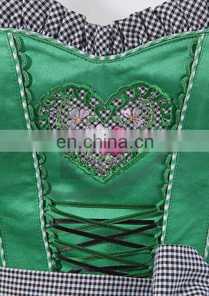 Green classical Dirndl Trachten German Oktoberfest Bavarian Traditional Dirndl For Women (German Bavaria Dirndls)