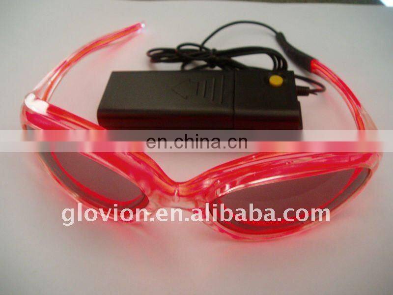 Novelty el flashing glasses,shining glasses night party glasses