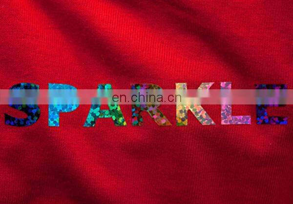 wholesale custom glitter heat transfer vinyl rolls for T-shirt