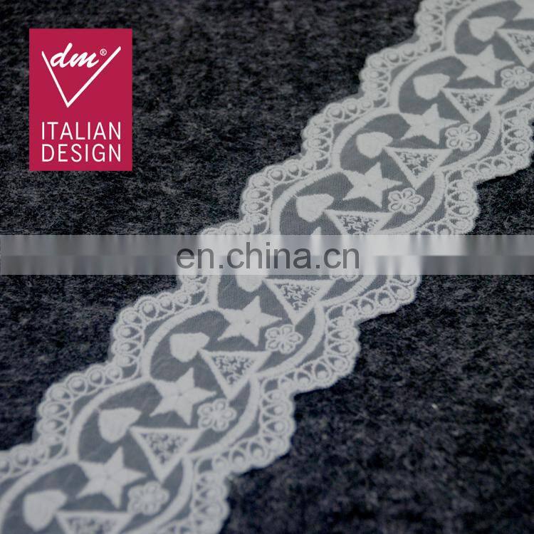 Wholesale off white crochet cotton lace trim for garment accessories