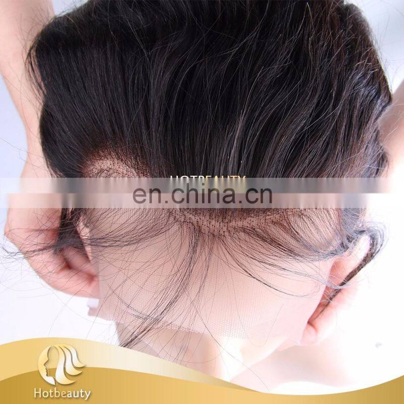 Timely delivery guaranteed 100% european remy virgin human hair with frontal closure