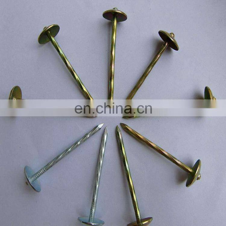 Hot dipped galvanized Roofing Nails With Umbrella Head