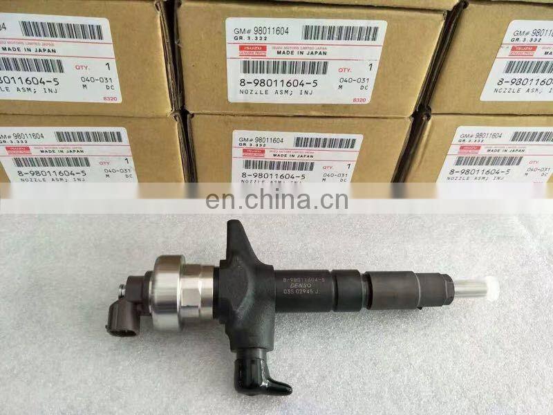 Common rail injector 095000-6980 8980116045 8-98011604-5 for 4JJ1