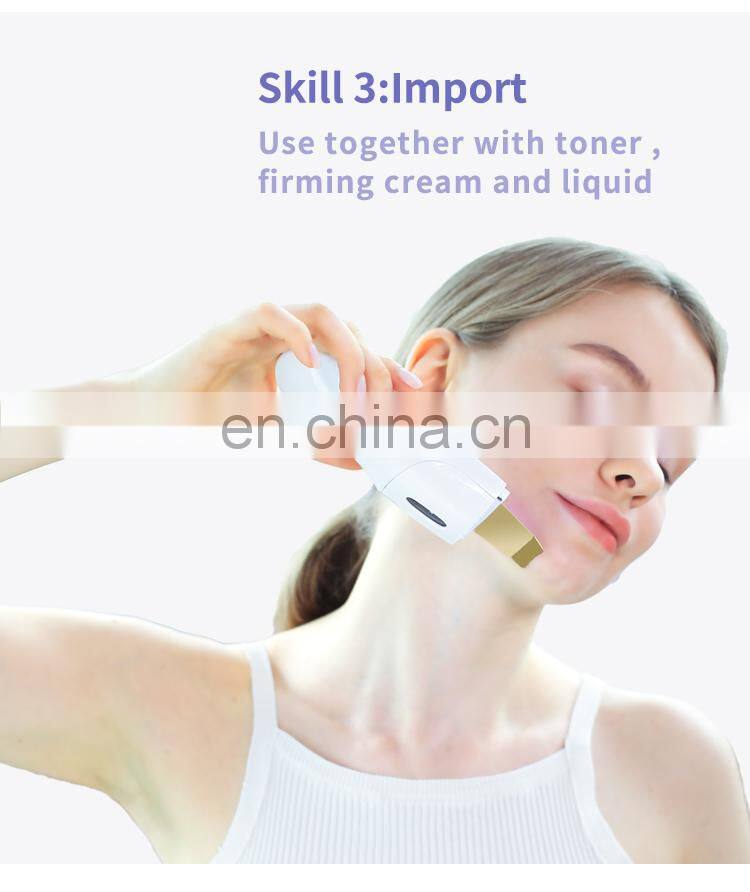 2021 innovative skin care spatulas ultrasonic skin scrubber peeling facial