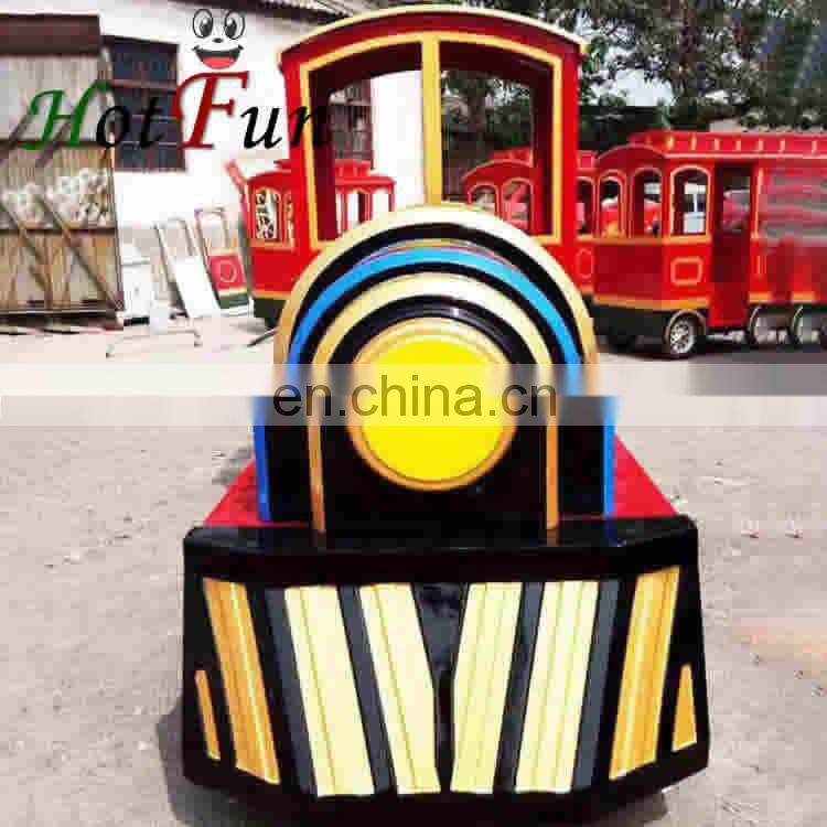 Wonderland theme park kids electric trackless train amusement park trains for sale