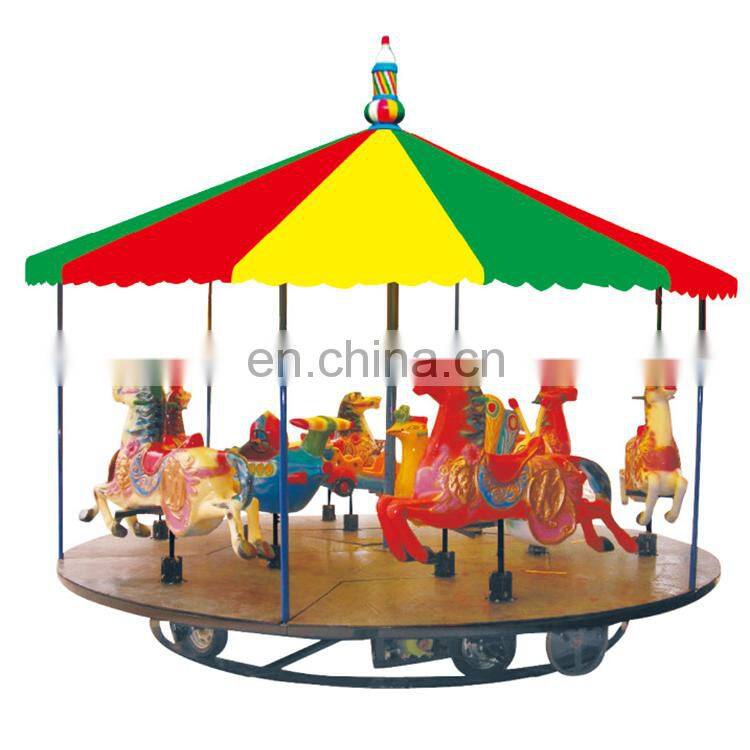 Fairground merry go round amusement park carousel