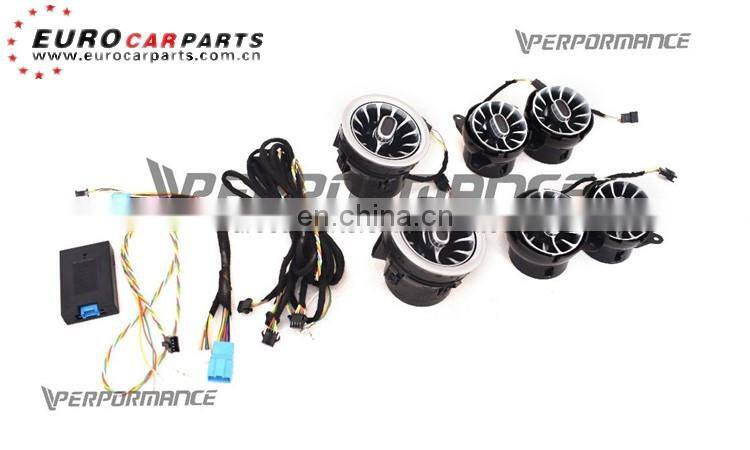 W222 air vents ambient fit for S class W222 2014-2019year W222 interior air vents light with 64 colors 7 colors