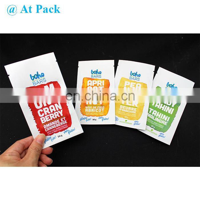 Custom printed aluminum foil sachet packaging bag for snacks and food