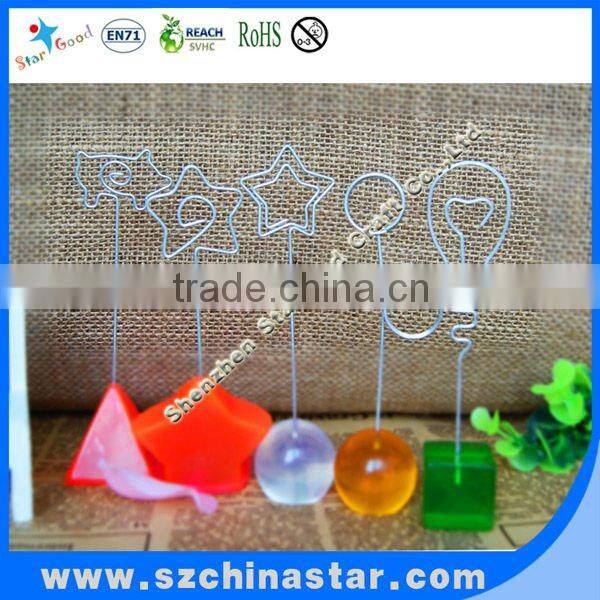 Custom design gift card stand clips