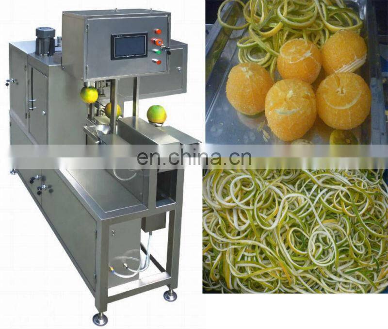 Automatic stainless steel Orange Citrus Lemon Grapefruit Guava Kiwi Persimmon peeler/ sheller/ slicer machine