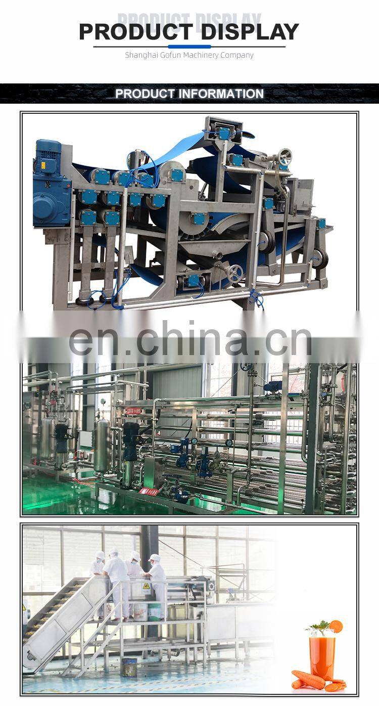 Vegetable and food carrot juice processing machine production line