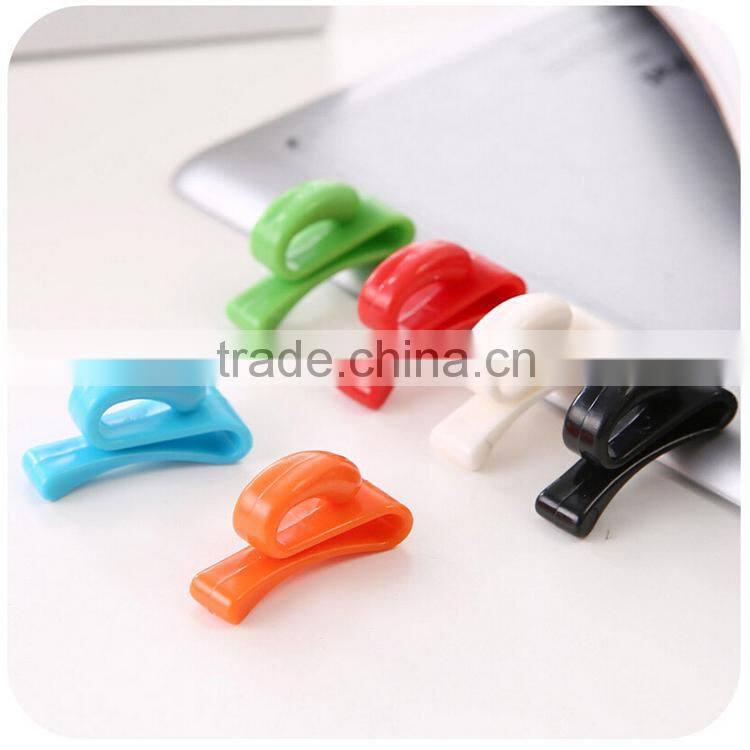 Colorful Cute Plastic Bag Hooks And Clips