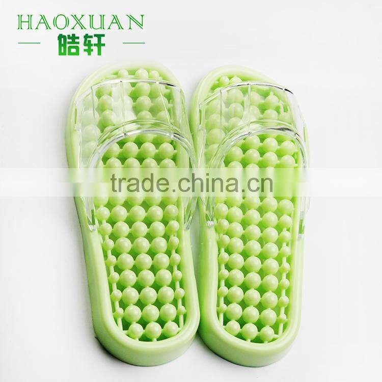 Plastic bathroom anti-slip massage slippers with competitive price woman sandal