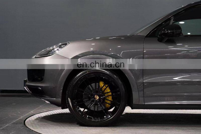 Runde For 18-21 Porsche Cayenne Upgrade Sports Body Kit Front Rear Bumper Wheel Eyebrow Front Lip Rear Diffuser Spoiler