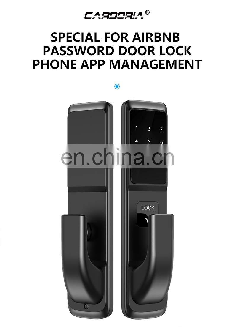 Encrypted Hot Sell Card Home Security Finger Print Biometric Fingerprint Door Locks Door Lock Smart Locks