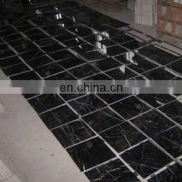 Hot sell belgium black marble big slabs
