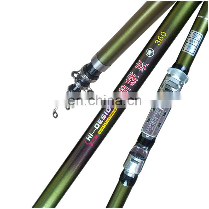 outdoor telescopic pole fishing rod china 540 fiberglass silver needle retractable long rod fish shooting fishing rod  ml