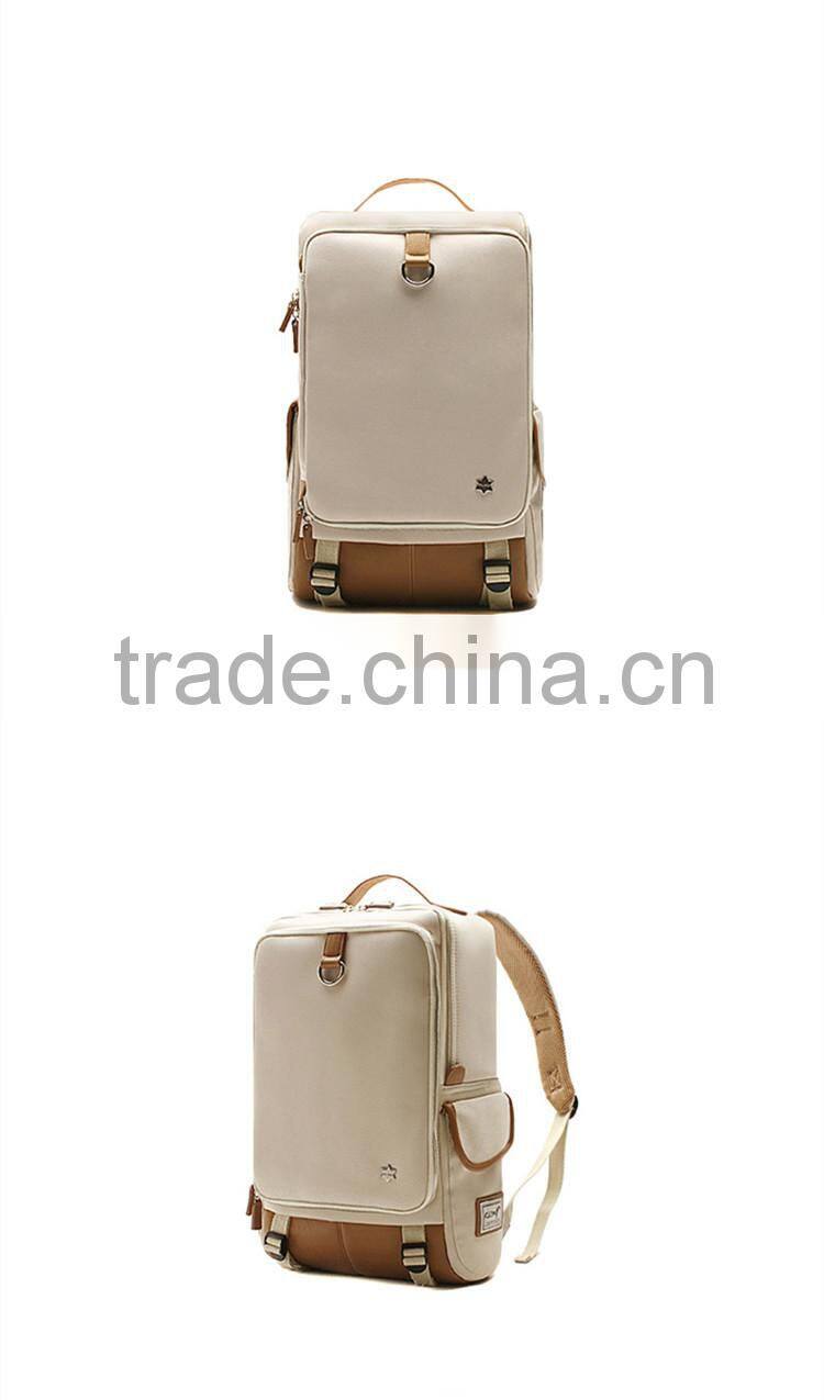 2016 Europ korea fashion 600D school backpack laptop backpack canvas backpack