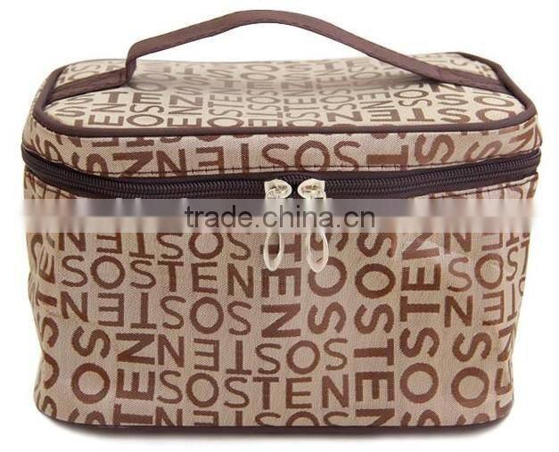2015 custom cosmetics bag with handle