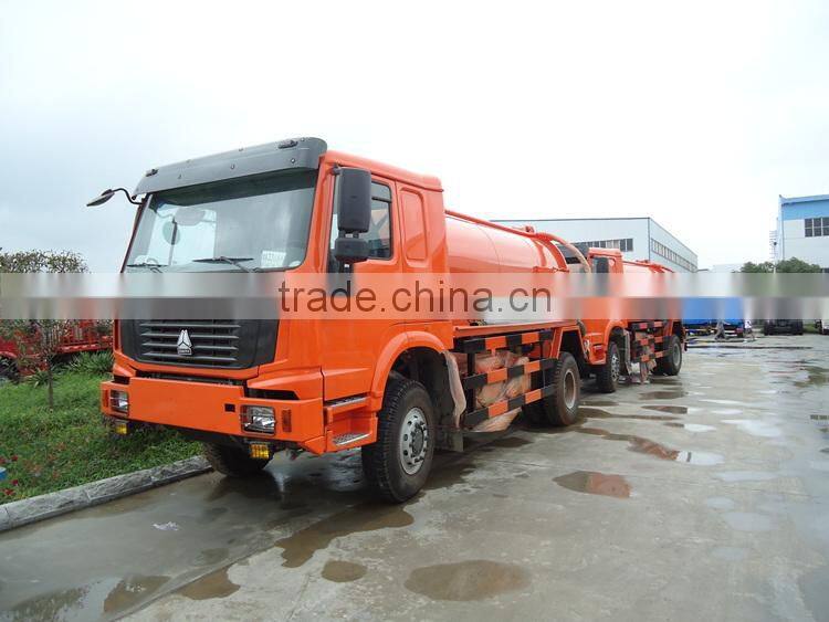 HOWO vacuum sewage tank truck ,4x2 sewage truck