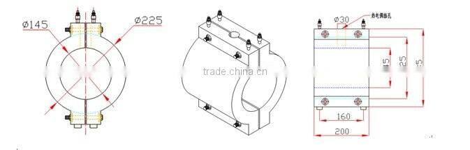 Heater/heating band/heating ring barrel ceramic band heater