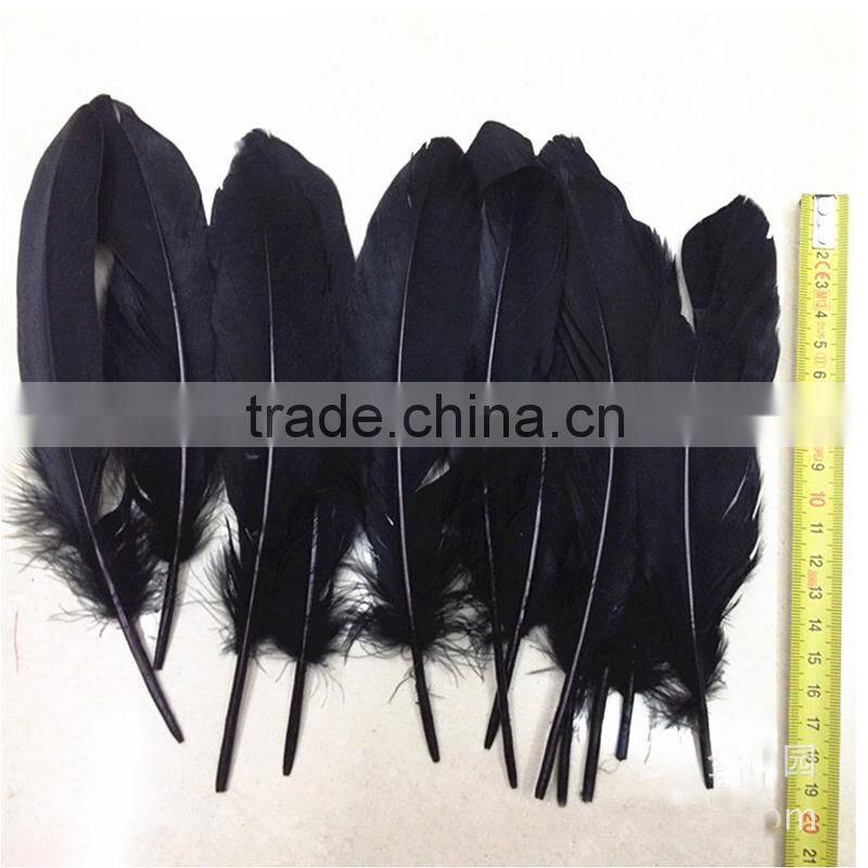 hot sell black and white artificial goose feather supplier