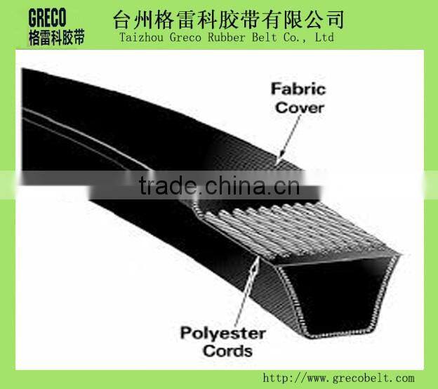 High quality triangle v belt rubber v belt
