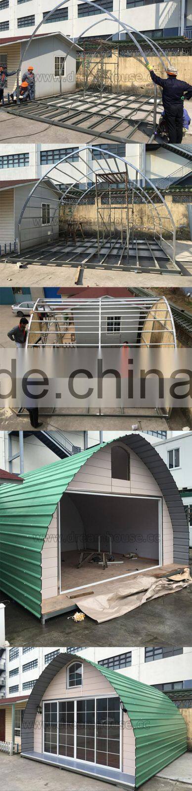 Transportable Modern Prefab Fiberglass Dome House/new style cheap arched cabin houses prefabricated tiny homes