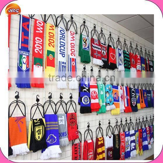 knitted soccer embroidery scarf designs