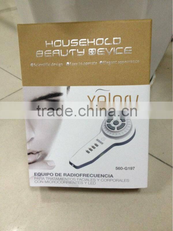home rf radio frequency skin tightening micro current machine with led photon light