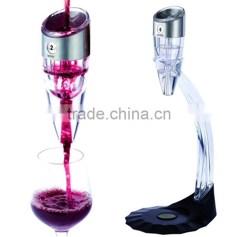 Adjustable Wine Aerator with Variable Speed Dial,7 Settings,Adjustable for Red or White Wine & Spirits