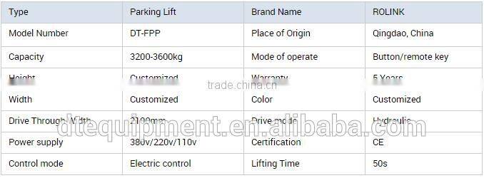 Outdoor car parking lift for home garages