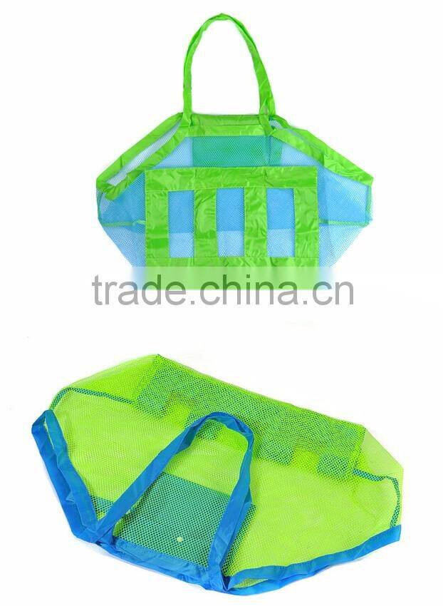 Foldable Fabric Mesh Beach Storage Bag Hot Sell Beach Bag for Kids