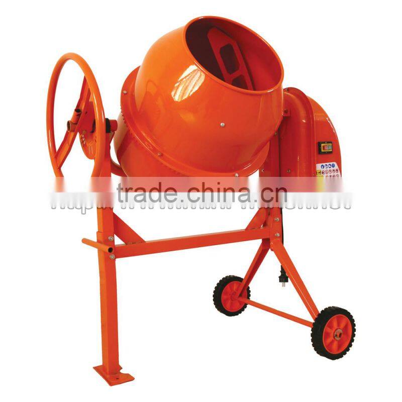 EU Standard 500w 120L Electric engine cement mixer cast iron gear mini cement mixer