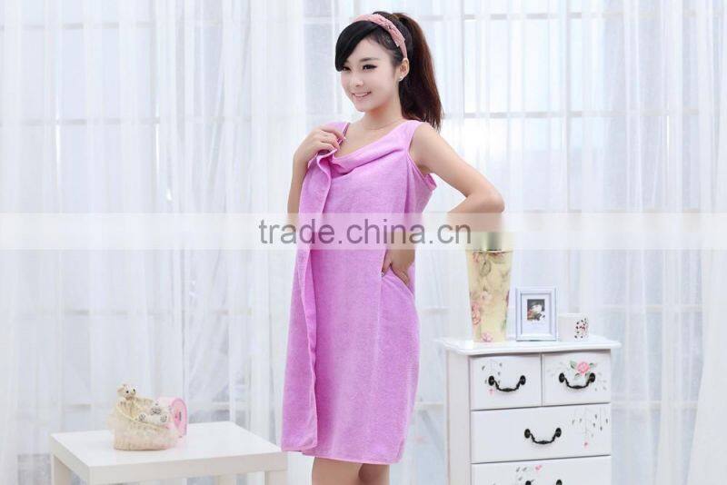 Custom Microfiber Ladies Bath Towel Dress