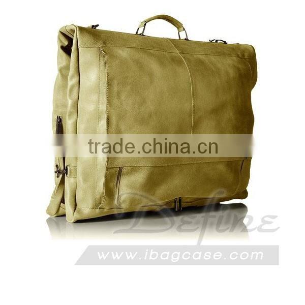 Leather Garment Bag Distressed Custom High Quality Suit Bag for Men