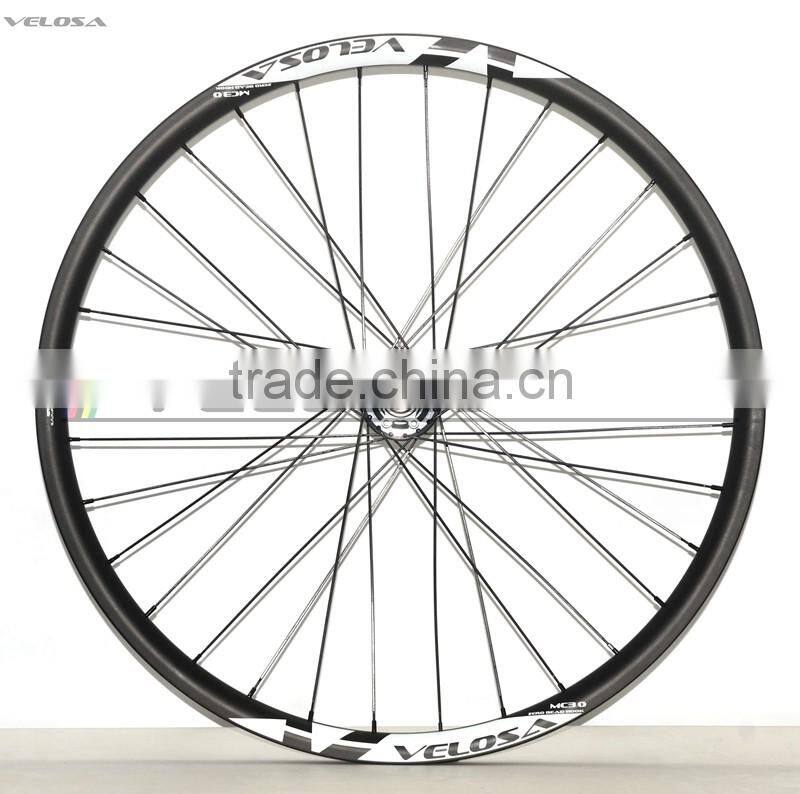 27.5er XC 27mm Light MTB Tubeless Carbon Bike Rim with Velosa logo hookless for Cross Country 650b beadless wheelets