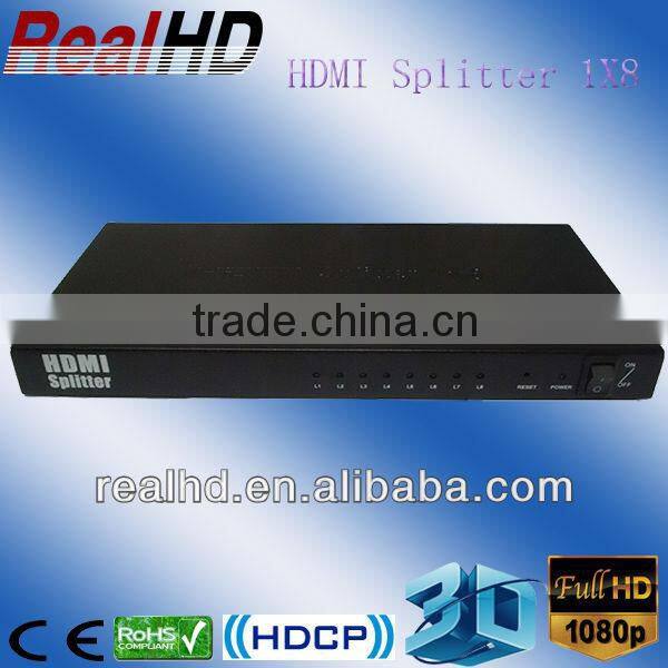 1x8 HDMI Splitte 1 in 8 out