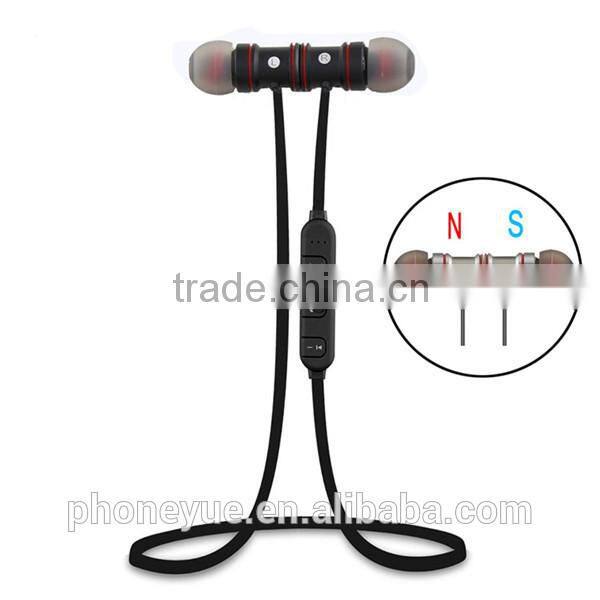 2016 new products magnetic sport csr wireless headphone bluetooth headsets