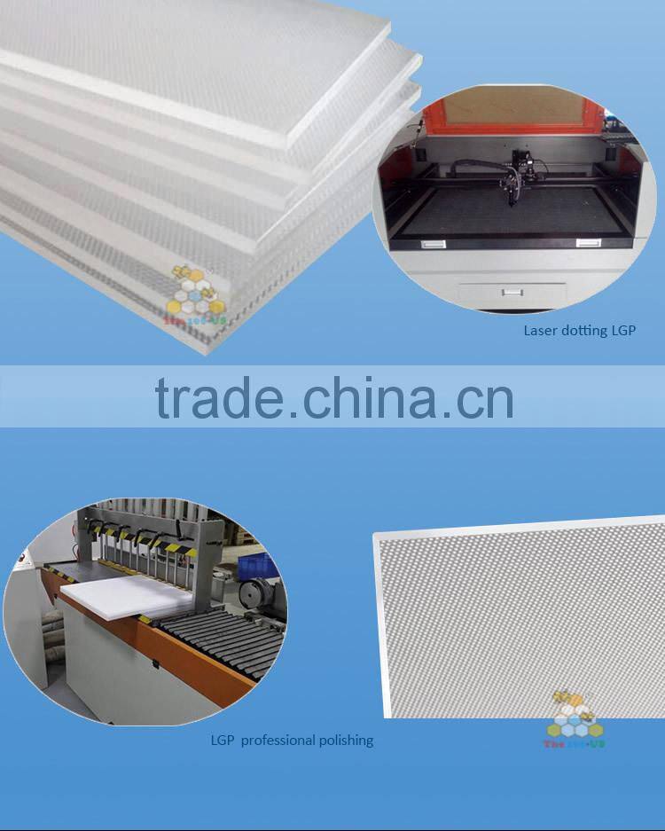 High Purity Optical Laser Engraving Slim Led Acrylic Light Guide Plate