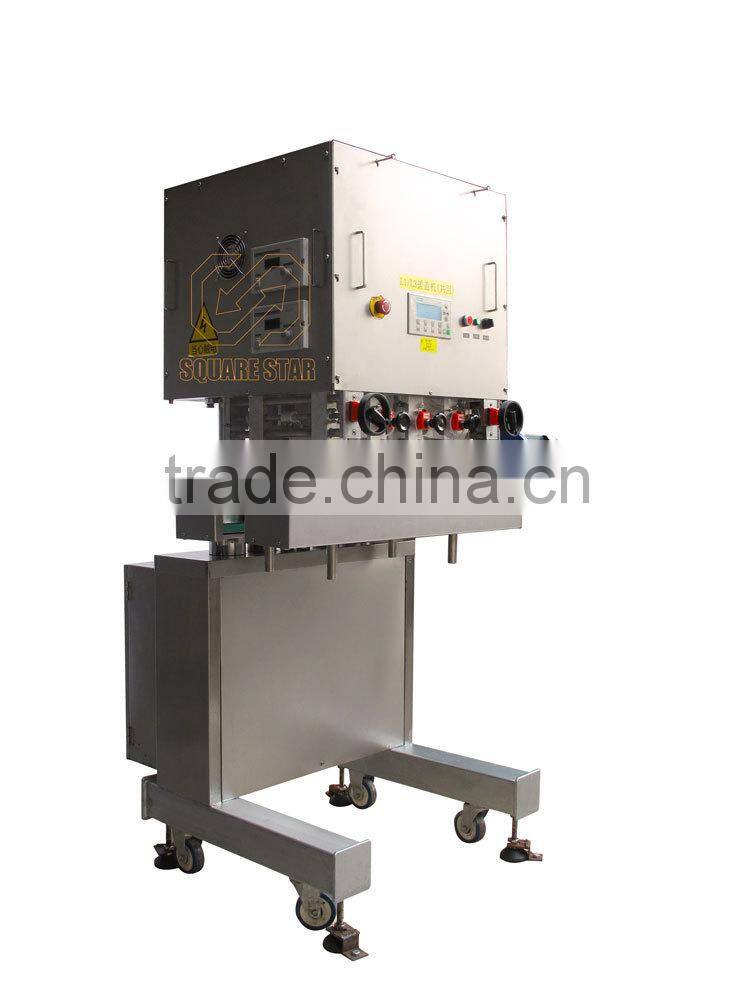 Hot selling linear automatic cap sprayer screwing machine