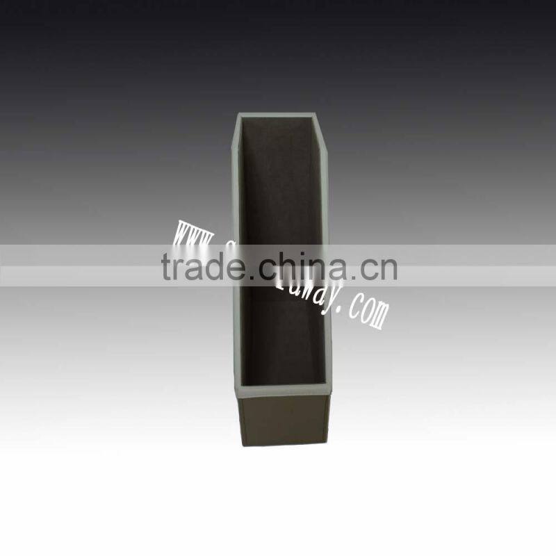 2015 divider file magazine holder fashion design leather pu paper holder file document Magazine File holder factory