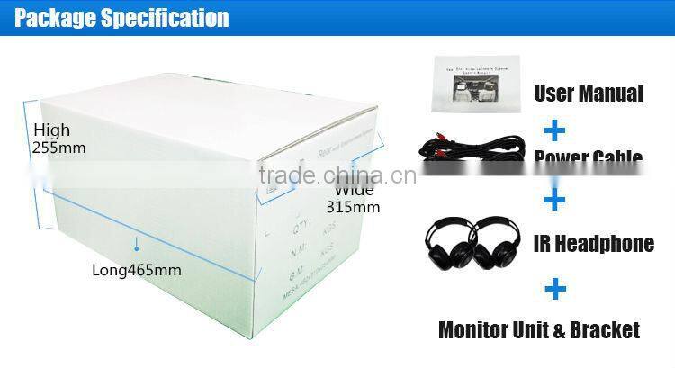 Vehicle touch headrest monitor for rear seat entertainment system