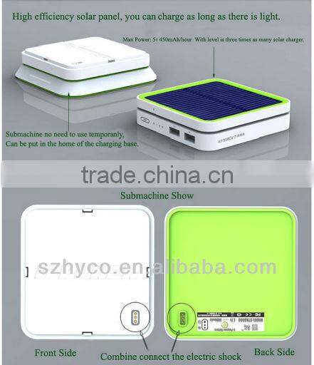 High Quality Solar Stackable Portable Power bank with CE FCC