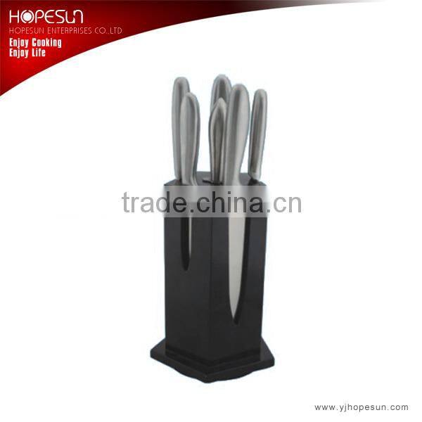 Kitchen knife sets with wooden block and chicken scissors