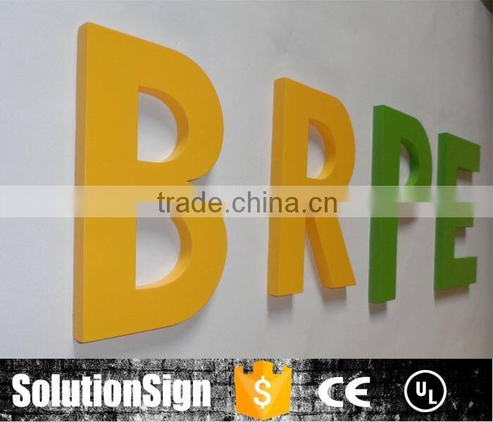 Waterproof outdoor 3d acrylic letter sign
