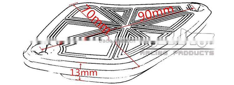 BJ-OC-023C High Performance CNC Aluminum Front Brake Fluid Reservoir Cover For DUCATI Diavel