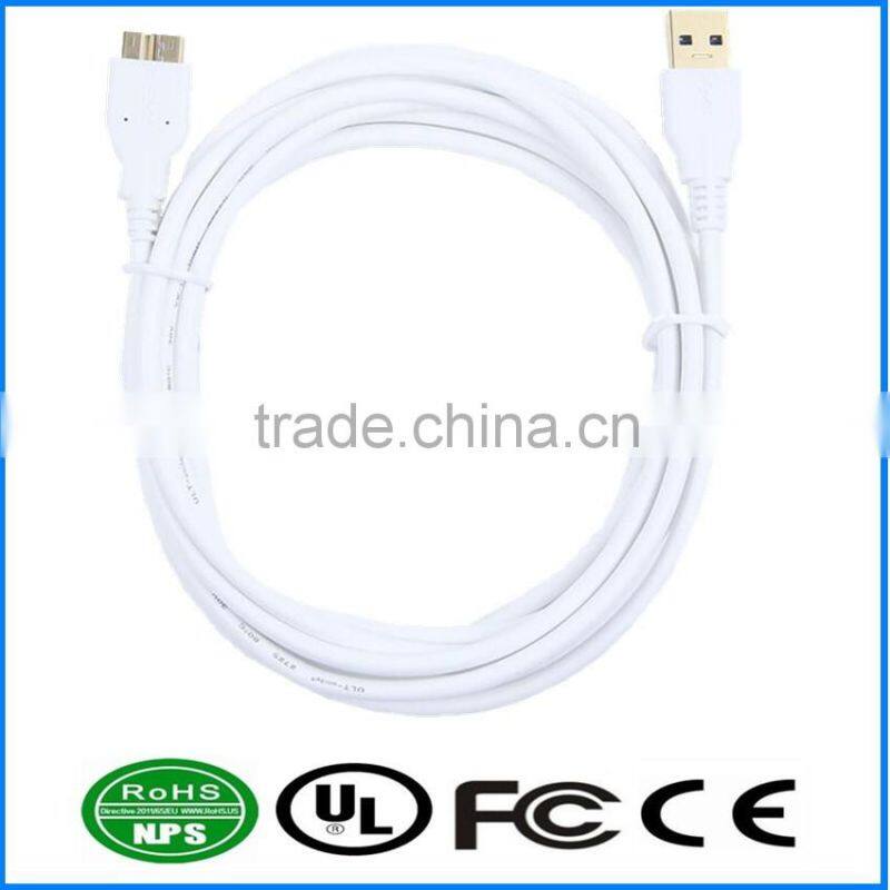 USB3.0 AM To MicroB Cable Gold Plated Connecting Cable Smart Phone Charging Cable