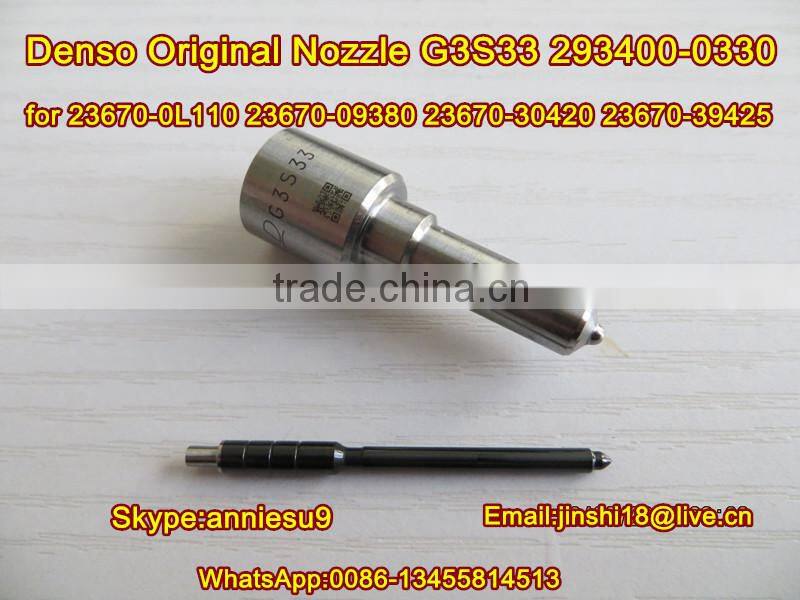 Denso Original Common Rail Nozzle G3S33 293400-0330 for Injector 23670-0L110 23670-09380 23670-30420 23670-39425